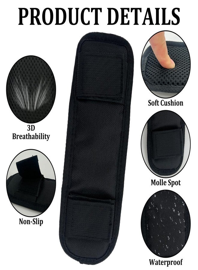 PKRFCJ 2 PCS Soft Shoulder Strap Pad, Ultra Comfortable Shoulder Pads for Bag Straps,Breathable & Durable Backpack Strap Pads (Black) - Image 3
